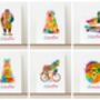 Personalised Watercolour Animal Wall Print, thumbnail 3 of 12