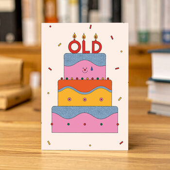 Funny Birthday Cake Greeting Card, 2 of 4