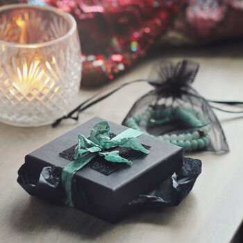 Teal Green Crystal Stud Earrings In Gold Or Silver, 3 of 11