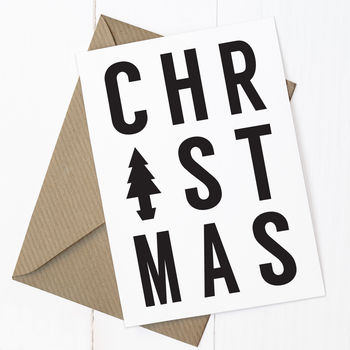 Typographic Christmas Card, 3 of 3