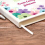 Personalised Thank You Teacher Floral Design Note Book, thumbnail 2 of 2