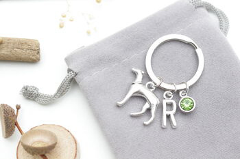 Whippet | Greyhound Personalised Keyring, 4 of 8