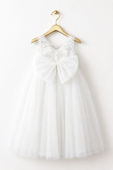 Fern In Ivory White ~ Flower Girl Dress, 2 of 8