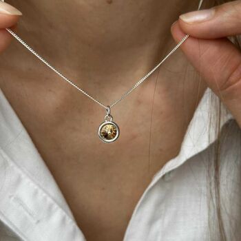 November Birthday Gift For Her, Birthstone Topaz Crystal Necklace, 5 of 8