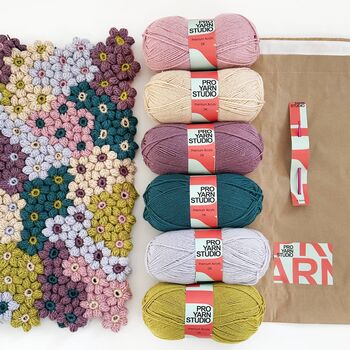 Winter Garden Crochet Blanket Kit, 2 of 6