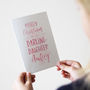 Personalised Merry Christmas Daughter Card, thumbnail 3 of 5