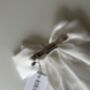 Classic Oversized White Silk Hair Bow, thumbnail 2 of 2