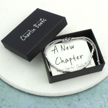 'A New Chapter' Morse Code Bracelet, 8 of 11