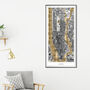 New York 24ct Gold Leaf Map, thumbnail 1 of 3