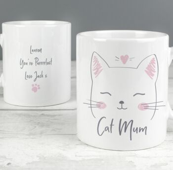 Personalised Cat Mum Mug, 2 of 3