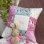 Pink Unicorn Name And Date Cushion, thumbnail 8 of 9