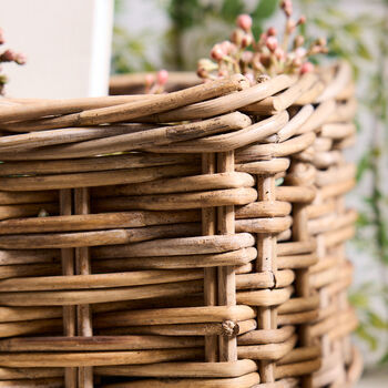 Grey Rattan Storage Basket, 4 of 7