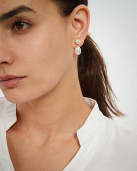 Freshwater Pearl Drop Earrings, 2 of 3