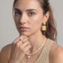 Shinju Pearl And Amazonite Stone Ring, thumbnail 4 of 5