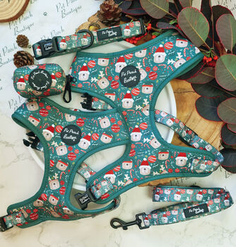 Jolly Bear Christmas Dog Collar, 5 of 8
