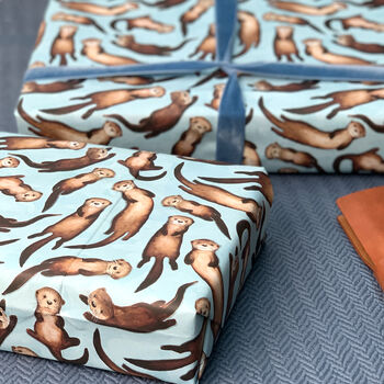 Otter Wrapping Paper Set, 2 of 9
