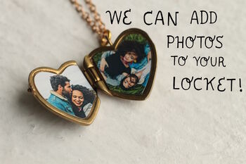 Personalised Heart Star Locket Necklace With Photos, 2 of 10
