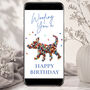 Personalised Animated Butterfly Dog Birthday E Card, thumbnail 1 of 3