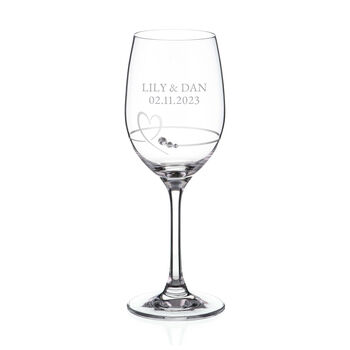 Personalised Petit Wine Glass With Crystals, 5 of 5