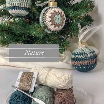 Make Your Own Crochet Christmas Baubles Kit, 2 of 5
