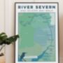 Personalised River Severn Art Print Map, thumbnail 5 of 10
