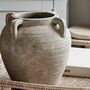 Aged Clay Vase With Handles, thumbnail 2 of 4