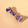 Rainbow Tortoiseshell Bow Hair Slide, thumbnail 1 of 4