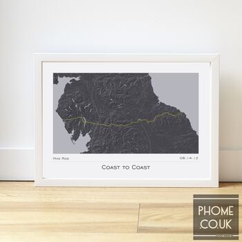 Any Ride Personalised Cycling Route Map Strava, Gpx, 3 of 6