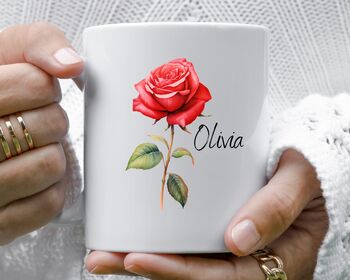 Ceramic Birth Flower Mug, 6 of 10