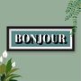 Bonjour Framed Typography Print, thumbnail 1 of 10