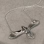 Sterling Silver Eagle Moonstone Necklace, Spirit Animal, thumbnail 12 of 12