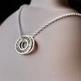 Personalised Silver Washer Talisman Necklace, thumbnail 4 of 7