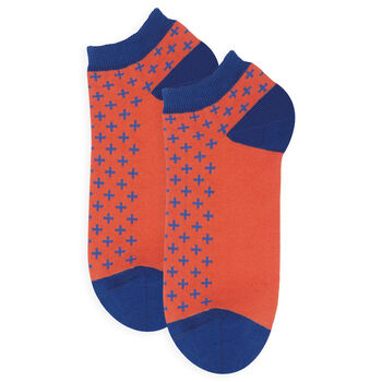 Thin Stripe And Crosslet Men's Trainer Socks Bundle, 6 of 7