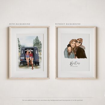 Personalised Bride And Besties Portrait – Hen Party Gift, 4 of 11