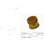 Knurled Brass Gold Mortice Door Knobs With Gloss Insert, thumbnail 6 of 7