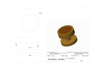Knurled Brass Gold Mortice Door Knobs With Gloss Insert, 6 of 7
