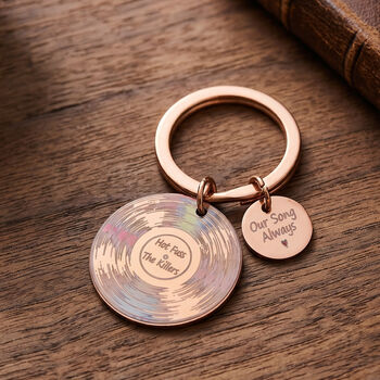 Vinyl Record Personalised Keyring, 8 of 8
