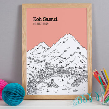 Personalised Koh Samui Print, 6 of 10