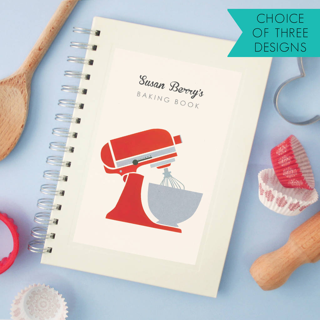 Personalised Mixer Cook's Notebook By Made by Ellis