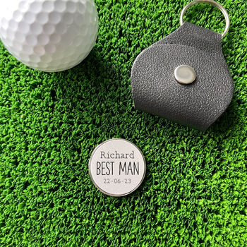 Personalised Best Man Golf Ball Marker, 4 of 4