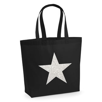 Glitter Star Tote Bag, 4 of 5