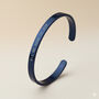 Navy Personalised Cuff Bracelet, thumbnail 1 of 7