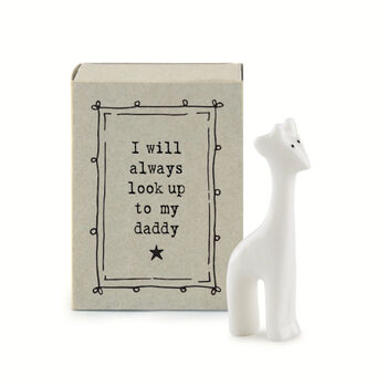 Porcelain Giraffe Keepsake For Daddy, 2 of 3