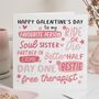 Galentines Day Card Personalised For Best Friend, thumbnail 1 of 7