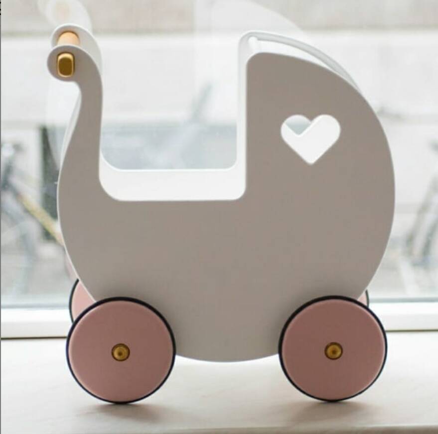 asda wooden dolls pram