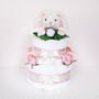 Little Bunny Two Tier Nappy Cake, thumbnail 2 of 12
