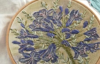 Agapanthus Embroidery Kit, 6 of 7