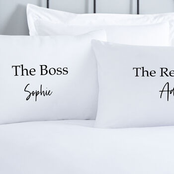 Personalised Boss / Real Boss Pillowcases, 2 of 2