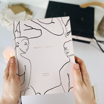 Body + Soul 12 Month Wellness Journal And Planner Cream, 6 of 12