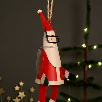 Scuba Diving Santa Hanging Christmas Decoration, 2 of 3